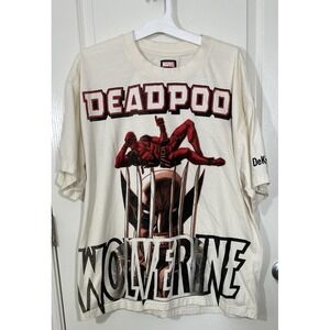 DeKryptic Deadpool Wolverine Mutant Mech Madness Shirt Mens 2XL Marvel Oversized